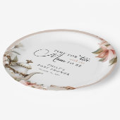 Elegant Tea Party Baby Shower Papieren Bordje (Gekanteld)