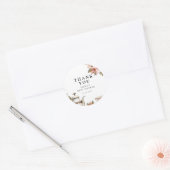 Elegant Tea Party Baby Shower Ronde Sticker (Envelop)