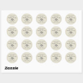 Elegant  Tea Party | BABY SHOWER Ronde Sticker (Vel)