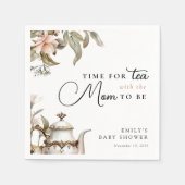 Elegant Tea Party Baby Shower Servet (Voorkant)