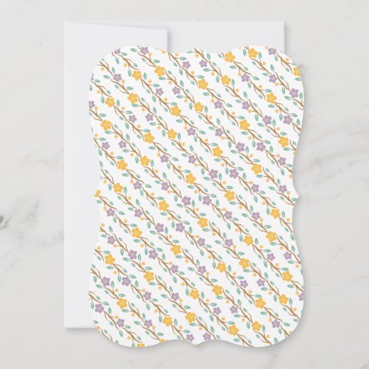 Elegant Tea Party Baby shower - Theepot Kaart (Achterkant)