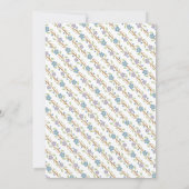 Elegant Tea Party Boy Baby shower ・ Teapot Kaart (Achterkant)