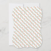 Elegant Tea Party Girl Baby shower Kaart (Achterkant)