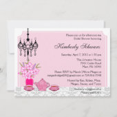 Elegant Tea Party Invitation Kaart (Voorkant)