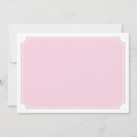 Elegant Tea Party Invitation Kaart (Achterkant)