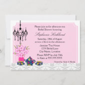 Elegant Tea Party Kaart (Voorkant)