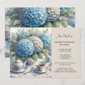 Elegant Tea Party Kaart (Voorkant / Achterkant)