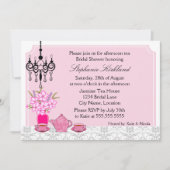 Elegant Tea Party Kaart (Voorkant)