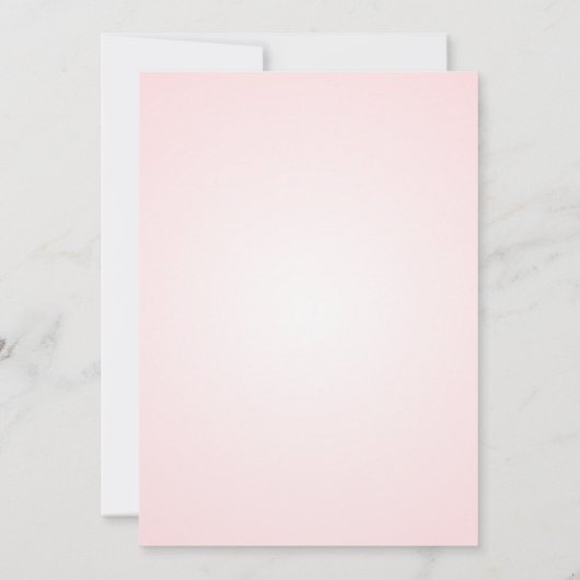 Elegant Tea Party Roze Blush Baby shower Kaart (Achterkant)