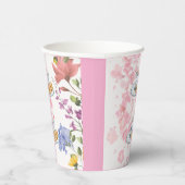 Elegant Tea Party Vibes Papieren Bekers (Rechts)