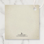 Elegant Tea Party | VRIJGEZELLENFEEST Bedankjes Labels (Achterkant)