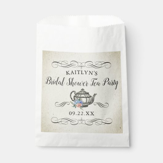 Elegant  Tea Party | VRIJGEZELLENFEEST Bedankzakje (Voorkant)