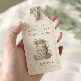  Elegant Tea Party Vrijgezellenfeest Cadeaulabel
