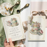 Elegant Tea Party Vrijgezellenfeest Kaart<br><div class="desc">Elegant Tea Party Bridal Shower Invitation Vervoer uw gasten naar een tijdloos tijdperk van elegantie met deze Elegant Tea Party Bridal Shower Invitation. Deze uitnodiging is versierd met delicate bloemmotieven en typografie en zet de toon voor een verfijnde affaire. Vervaardigd met aandacht voor detail, de charme boeit, belooft een onvergetelijk...</div>