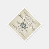 Elegant  Tea Party | VRIJGEZELLENFEEST Servet (Hoek)