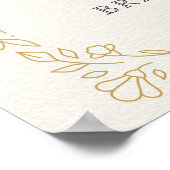  Elegant Tea Party Vrijgezellenfeest teken Poster (Hoek)