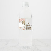 Elegant Tea Party Vrijgezellenfeest Waterfles Etiket (Achterkant)