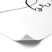 Elegant Tea Party Vrijgezellenfeest Welkomstbord Poster (Hoek)