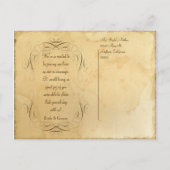 Elegant  Tea Sred Save the Dates Ann Aankondigingskaart (Achterkant)