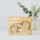 Elegant  Tea Sred Save the Dates Ann Aankondigingskaart (Staand voorkant)