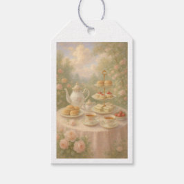 Elegant Tea Time Gift Label Cadeaulabel