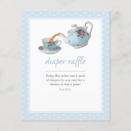 Elegant Teacup Baby shower Tea Party Diaper Raffle