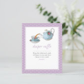 Elegant Teacup Baby shower Tea Party Diaper Raffle (Staand voorkant)