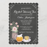 Elegant Teacup Chalkboard Bridal Shower Invitation Kaart<br><div class="desc">bruiddoucheuitnodigingen in de Little Bayleigh Store.</div>