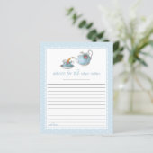 Elegant Teacups Baby shower Tea Party Advice (Staand voorkant)