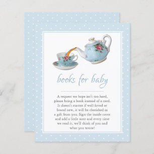Elegant Teacups Baby shower Tea Party Book Request