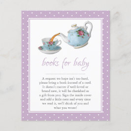 Elegant Teacups Baby shower Tea Party Book Request