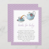 Elegant Teacups Baby shower Tea Party Book Request (Voorkant / Achterkant)