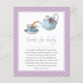 Elegant Teacups Baby shower Tea Party Book Request (Voorkant)