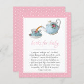 Elegant Teacups Baby shower Tea Party Book Request (Voorkant / Achterkant)