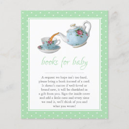 Elegant Teacups Baby shower Tea Party Book Request