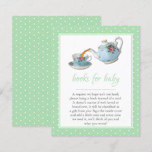 Elegant Teacups Baby shower Tea Party Book Request