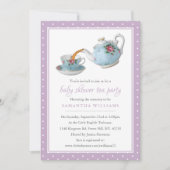 Elegant Teacups Baby shower Tea Party Kaart (Voorkant)