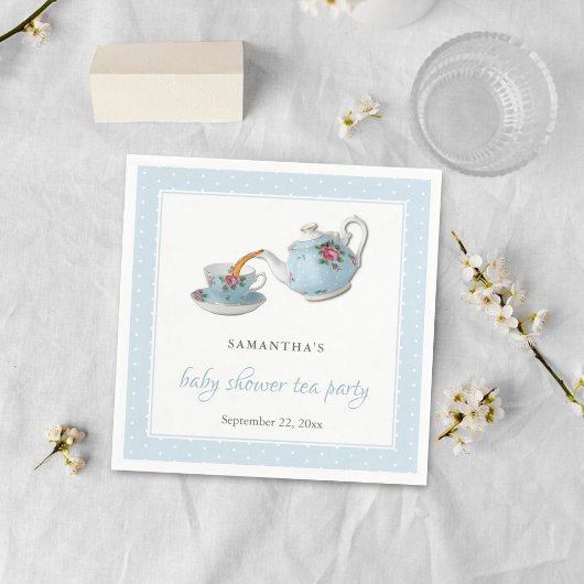 Elegant Teacups Baby shower Tea Party Servet