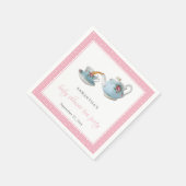 Elegant Teacups Baby shower Tea Party Servet (Hoek)