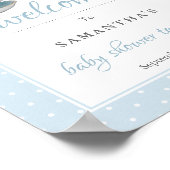 Elegant Teacups Baby shower Tea Party Welcome Sign Poster (Hoek)