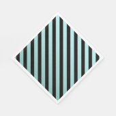 Elegant Teal And Black Stripped   Servet (Hoek)