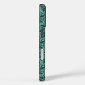 Elegant Teal Bloempatroon met Leaf Mandala Case-Mate iPhone Case (Achterkant / Rechts)