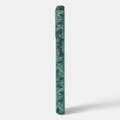 Elegant Teal Bloempatroon met Leaf Mandala Case-Mate iPhone Case (Achterkant / Links)