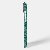 Elegant Teal Bloempatroon met Leaf Mandala Case-Mate iPhone Case (Achterkant / Links)