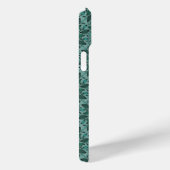 Elegant Teal Bloempatroon met Leaf Mandala Case-Mate iPhone Case (Achterkant / Rechts)
