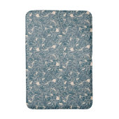 Elegant Teal Botanical Swirl Seamless Pattern Badmat (Voorkant Verticaal)