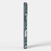 Elegant Teal Botanical Swirl Seamless Pattern Case-Mate iPhone Case (Achterkant / Rechts)
