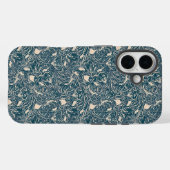 Elegant Teal Botanical Swirl Seamless Pattern Case-Mate iPhone Case (Achterkant (horizontaal))