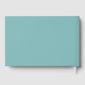 Elegant Teal Geometric Gastenboek (Achterkant)