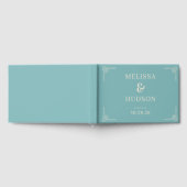 Elegant Teal Geometric Gastenboek (Volledig)